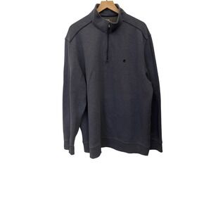 IZOD Saltwater Relaxed Classics XXL Gray‎ 1/4 Zip Pullover Sweater Mens